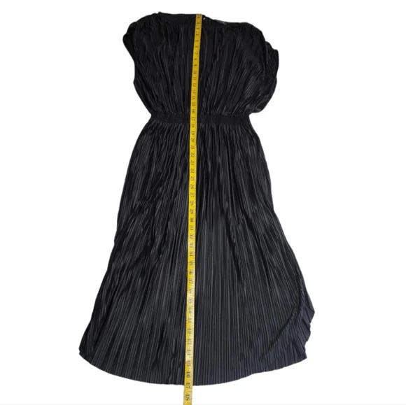 Banana Republic Black Dress | Black Long Pleated Dress for Women Size Sm… - Picture 4 of 17